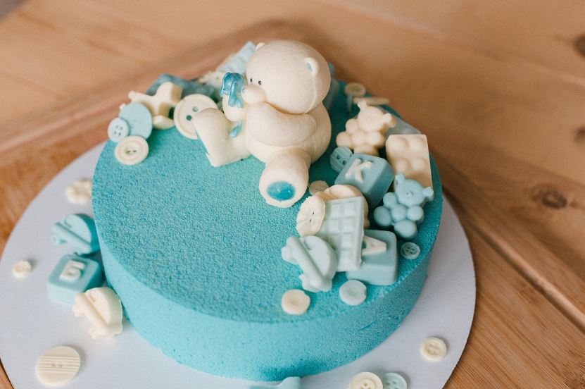 Blauer Kuchen Kindergeburtstag