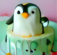 Pinguin -Kuchen- Kindergeburtstag