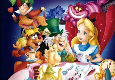 Alice im Wunderland Geburtstagsspiele Teeparty