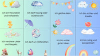 24 Affirmationskarten für Kinder zum Ausdrucken