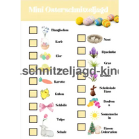 Mini Osterschnitzeljagd zum Ausdrucken-schnitzeljagd-kinder