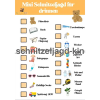 Mini -Schnitzeljagd für- drinnen- kostenlose -zum -ausdrücken