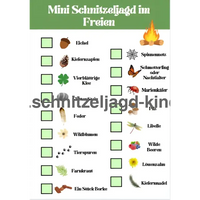 Mini Schnitzeljagd -im- Freien- kostenlose -zum -ausdrücken