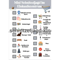 Mini Schnitzeljagd-Spiel im Einkaufszentrum-schnitzeljagd-kinder