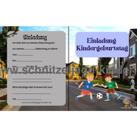 Nachbarschafts Einladungskarte Für Kindergeburtstag