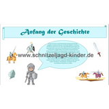 Ritter-Schnitzeljagd für Kinder (6 Jahre)- SCHNITZELJAGD AUFGABEN ZUM AUSDRUCKEN PDF-schnitzeljagd-kinder