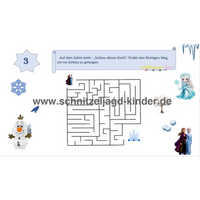 SCHNITZELJAGD Inspiriert von Eisköniginnen -Das Verschwinden im Eiskönigreich: 4-5 JAHREN - schnitzeljagd aufgaben zum ausdrucken pdf-schnitzeljagd-kinder