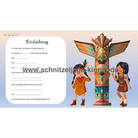 SCHNITZELJAGD Indianer -das verlauren element: 4-5 JAHREN - schnitzeljagd aufgaben zum ausdrucken pdf-schnitzeljagd-kinder