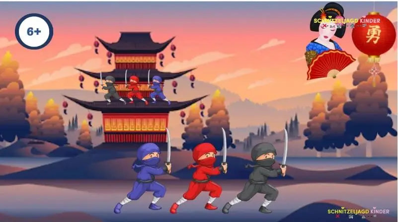 10 Idee für ein Ninja geburtstag spiele - Ninja Schnitzeljagd