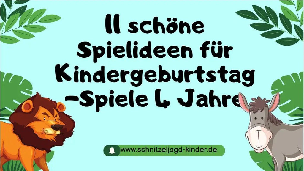 11 schöne Spielideen für Kindergeburtstag-Spiele 4 Jahre