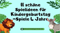 11 schöne Spielideen für Kindergeburtstag-Spiele 4 Jahre - schnitzeljagd-kinder