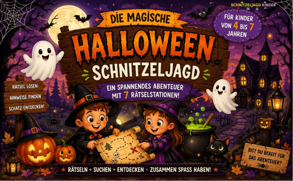 Halloween Schnitzeljagd im Dunkeln