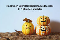 Halloween Schnitzeljagd zum Ausdrucken: In 5 Minuten startklar