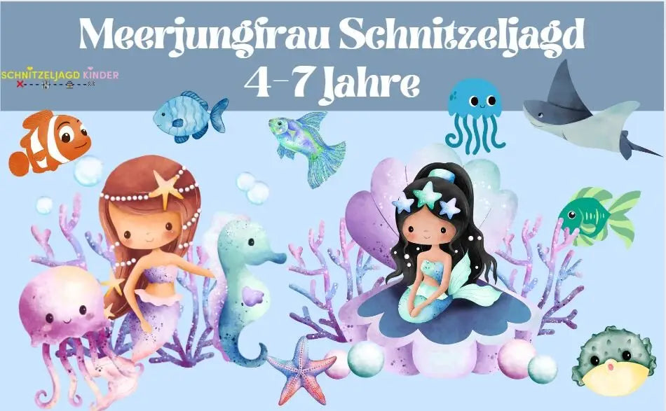 Meerjungfrau Schnitzeljagd Für Kinder