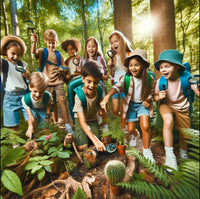 Kindergeburtstag -im -Wald-Natur