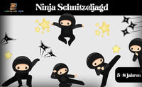 Abenteuerliche Ninja-Schnitzeljagd: Ein interaktives Spiel für Kinder zum Ausdrucken - schnitzeljagd-kinder