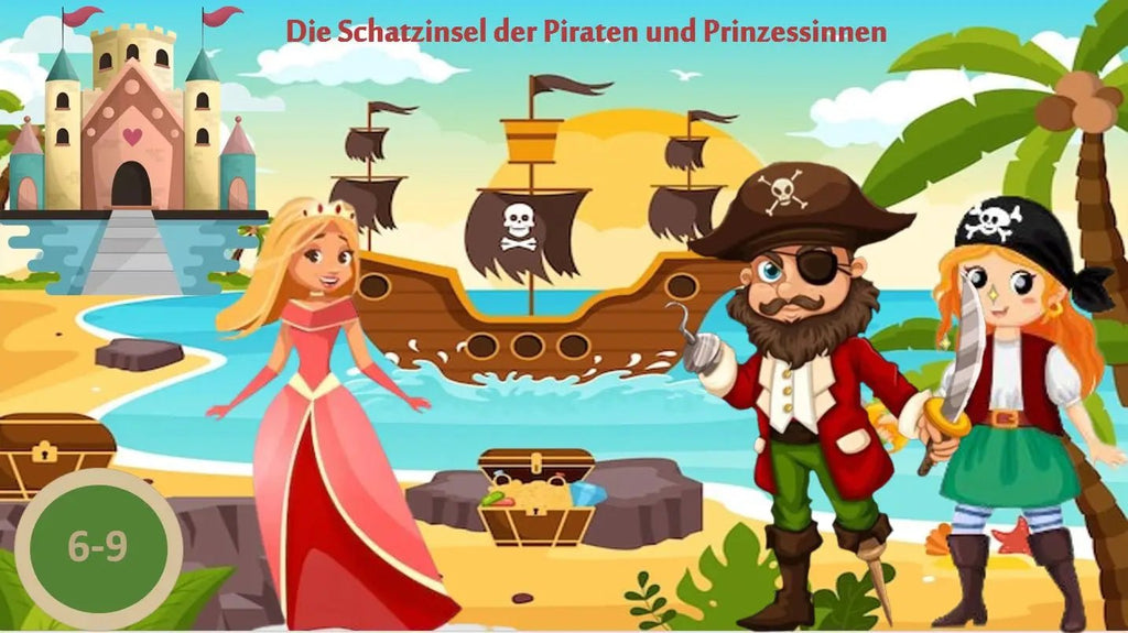 Abenteuerliche Schatzsuche auf der Schatzinsel: Schnitzeljagd für Kindergeburtstag 6-9 Jahre – Kostenlose Schnitzeljagd-Aufgaben zum Ausdrucken im PDF-Format