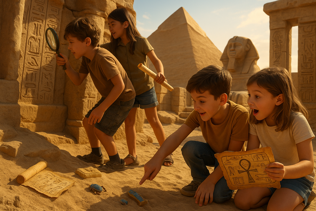 🌟 Fertige Ägypten Schnitzeljagd für Kinder: PDF Geburtstagsrätsel zum Ausdrucken – Abenteuer im Alten Ägypten für 7-Jährige und die ganze Klasse!