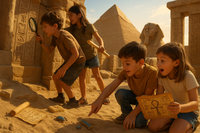 🌟 Fertige Ägypten Schnitzeljagd für Kinder: PDF Geburtstagsrätsel zum Ausdrucken – Abenteuer im Alten Ägypten für 7-Jährige und die ganze Klasse!