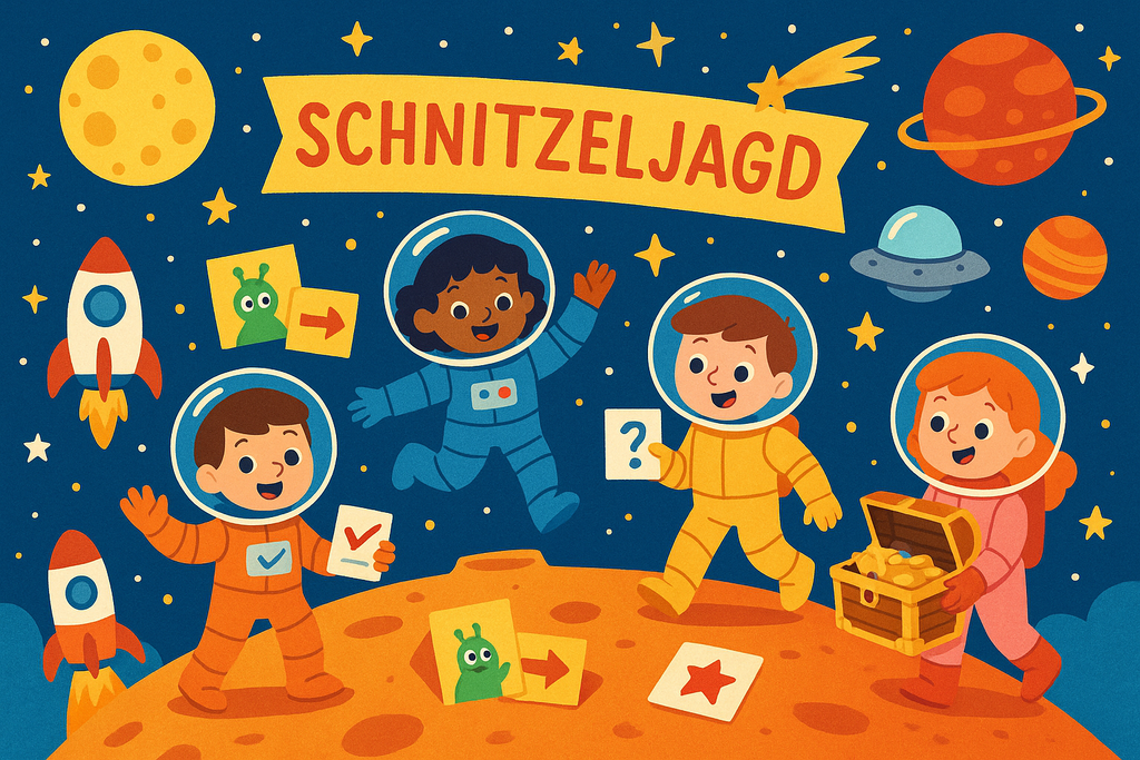 Astronaut Schnitzeljagd Für Kinder
