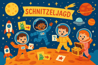 Astronaut Schnitzeljagd Für Kinder - schnitzeljagd-kinder