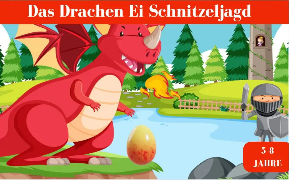 Auf Schatzsuche mit dem Drachenei: Lustige Spiele für Kinder