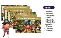Auf Schatzsuche mit Kapitän Jonathan: Ein Piratenabenteuer zum Ausdrucken für 4-8-Jährige - schnitzeljagd-kinder