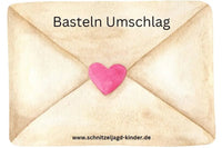 Basteln Umschlag - schnitzeljagd-kinder