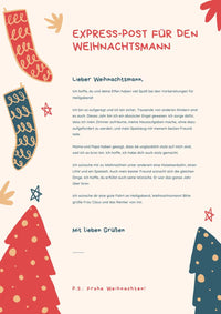 brief an den weihnachtsmann vorlage - schnitzeljagd-kinder