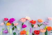 Bunte -Papierblumen-Werkstatt