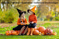 Die besten Halloween Bastelideen + kostenlose Druckvorlagen - schnitzeljagd-kinder