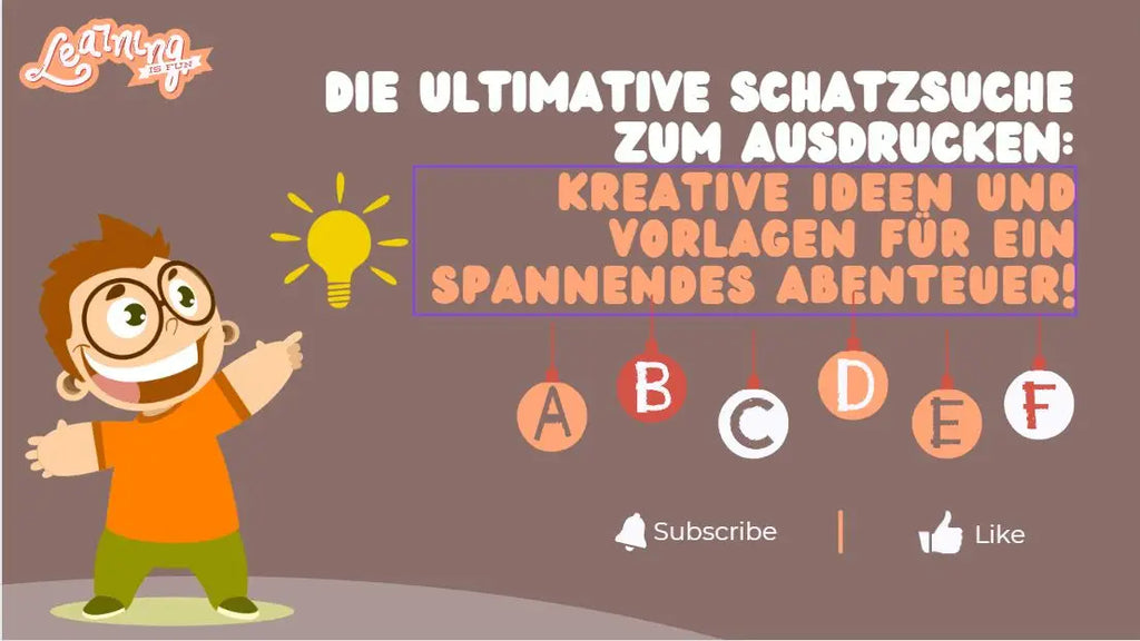 Die ultimative Schatzsuche zum Ausdrucken: Kreative Ideen und Vorlagen für ein spannendes Abenteuer!