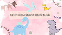 Dino spiel Kindergeburtstag Ideen - schnitzeljagd-kinder