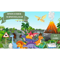 Dinosaurier-Schnitzeljagd – Auf den Spuren der Urzeitgiganten - schnitzeljagd-kinder