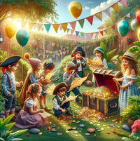 Draußen Spiele Kindergeburtstag - schnitzeljagd-kinder