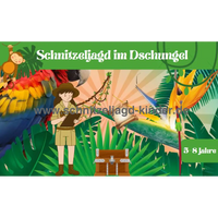 Dschungel-Abenteuer: Bunte Schnipsel als Baustein für eine exotische Pflanzenwelt - schnitzeljagd-kinder