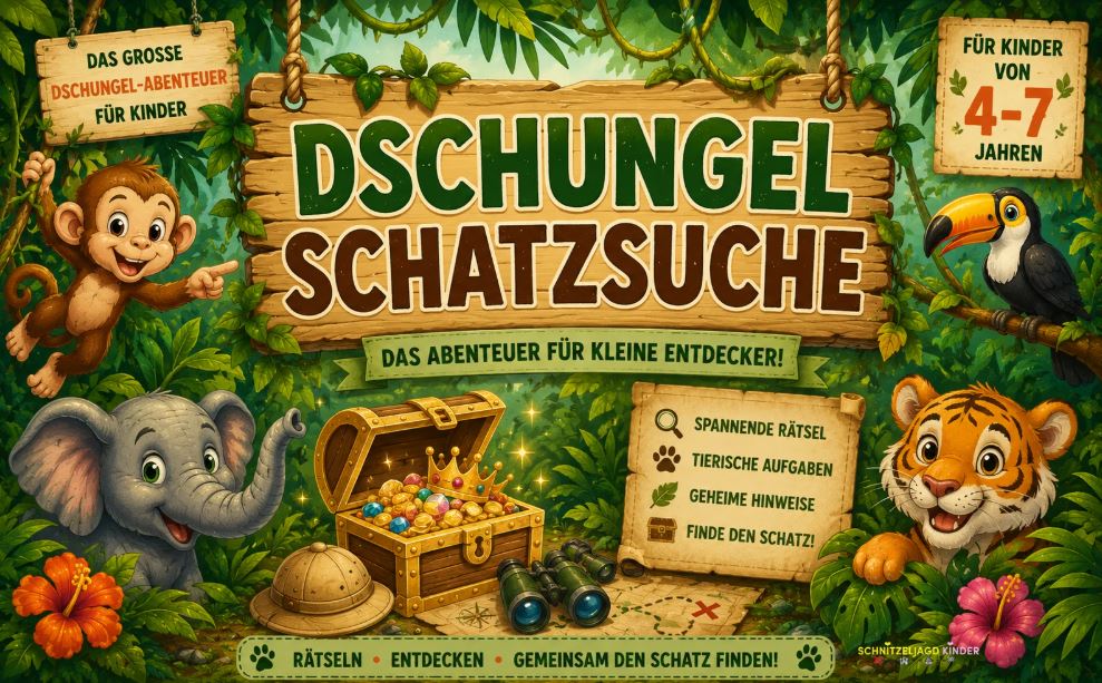 Dschungel-Schatzsuche im Garten