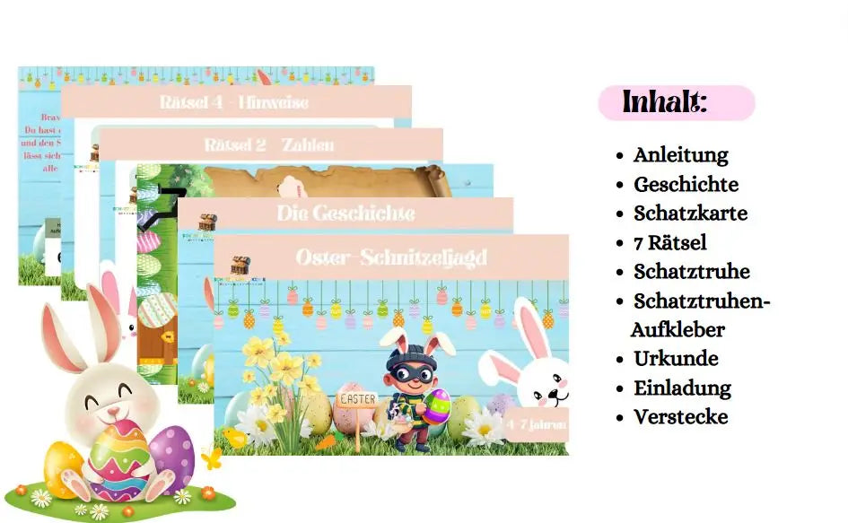 Eine besondere Schnitzeljagd zu Ostern: Verstecke mehr als nur Eier!