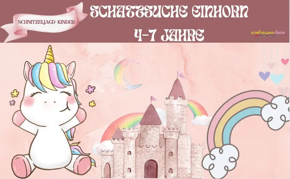 Einhorn Schnitzeljagd Für Kinder