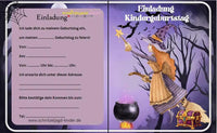 Einladung Hexengeburtstag - schnitzeljagd-kinder
