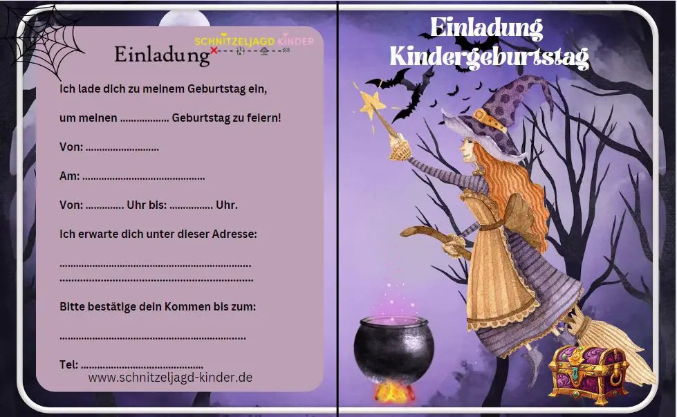 Einladung Hexengeburtstag