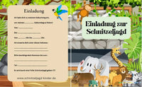 Einladungskarten Kindergeburtstag - schnitzeljagd-kinder