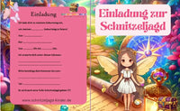 Einladungskarten Kindergeburtstag - schnitzeljagd-kinder