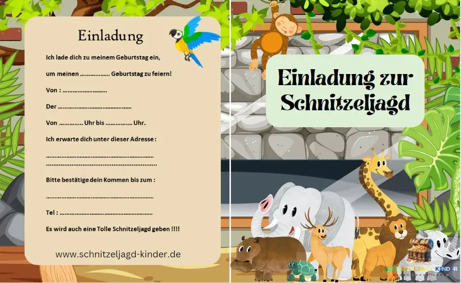 Einladungskarten Kindergeburtstag