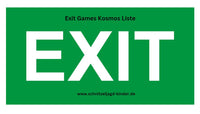 Exit -Games- Kosmos- Liste