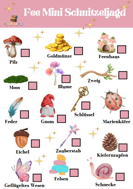 Fee Mini Schnitzeljagd