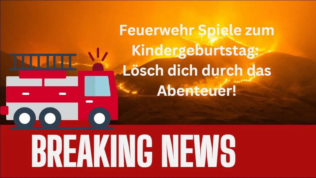 Feuerwehrspiele: 5 kreative Ideen für den Geburtstag