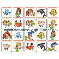Formen-Memory -aus -Schnipseln