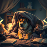 Gutenachtgeschichte für Kinder-Der mutige Hund Tibo - schnitzeljagd-kinder