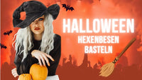 Halloween hexenbesen basteln - schnitzeljagd-kinder